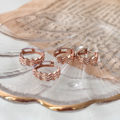 Zigzag Hoop Earrings