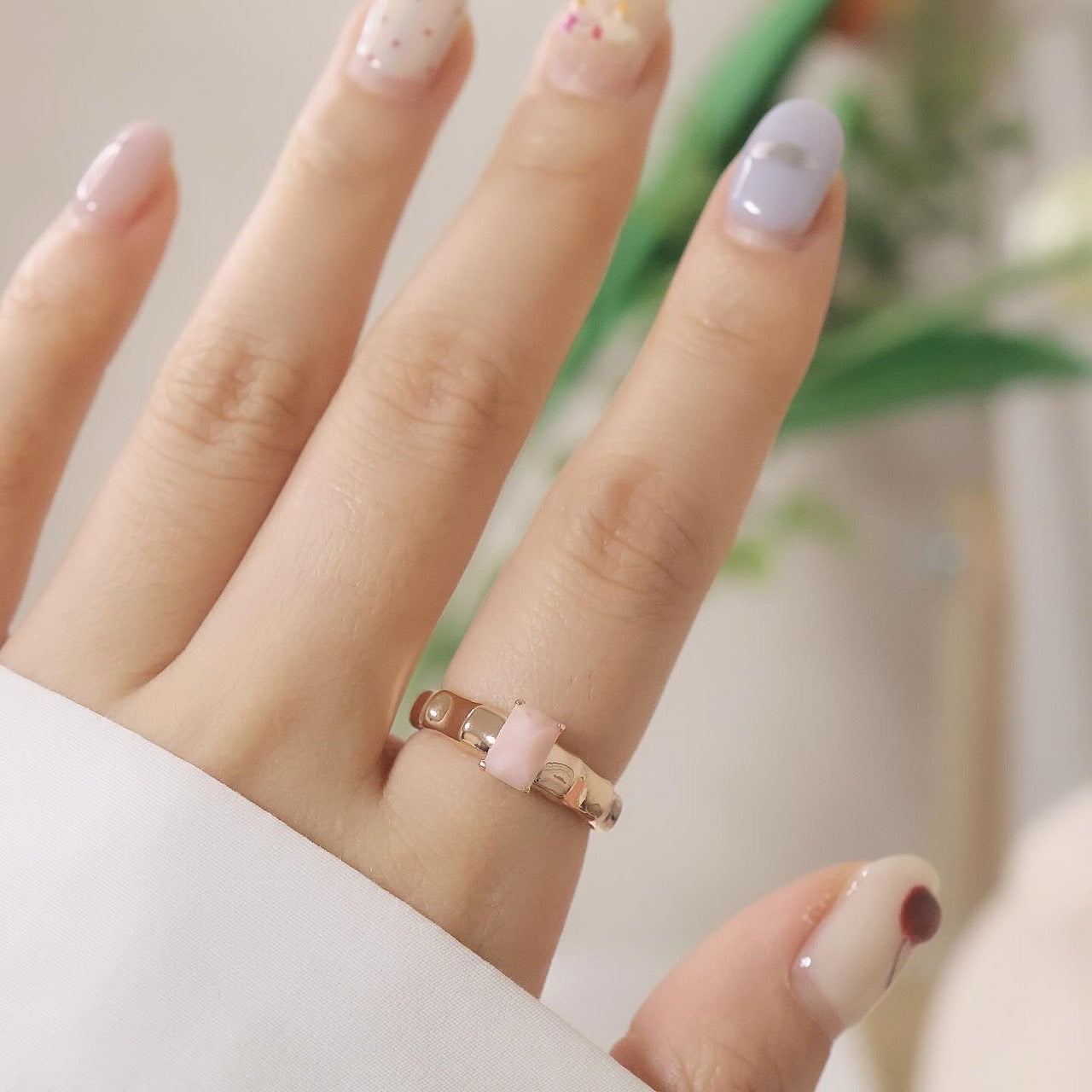 Pink Opal Ring