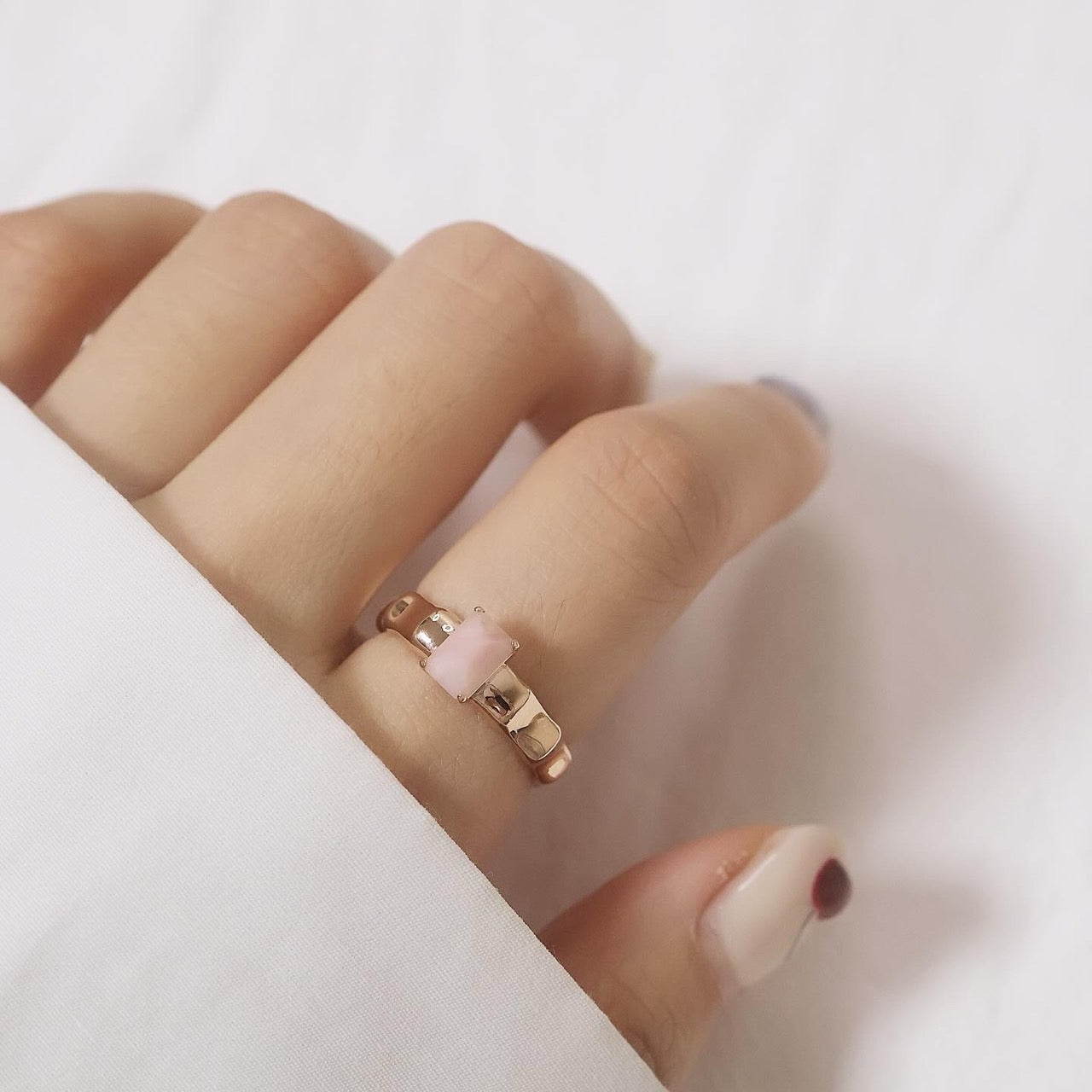 Pink Opal Ring