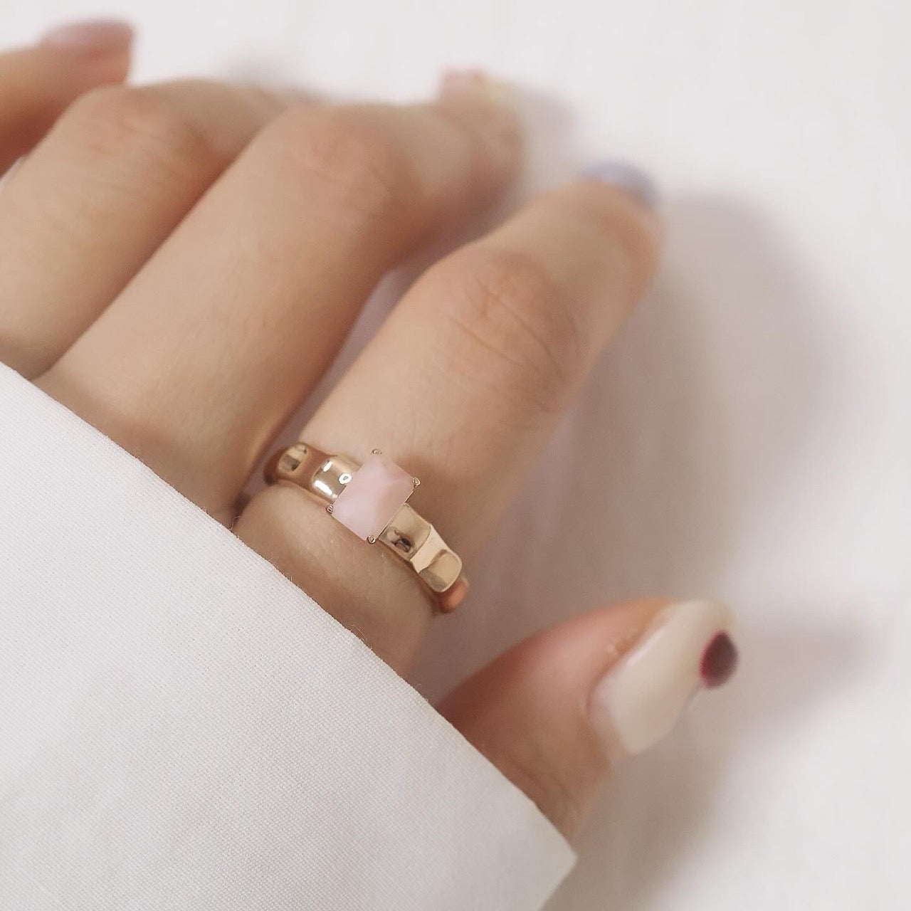 Pink Opal Ring