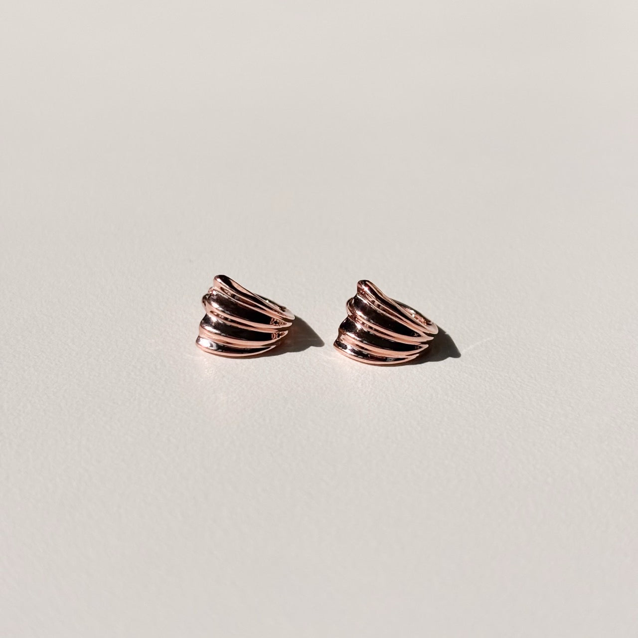 Ribbed Hoop Earrings