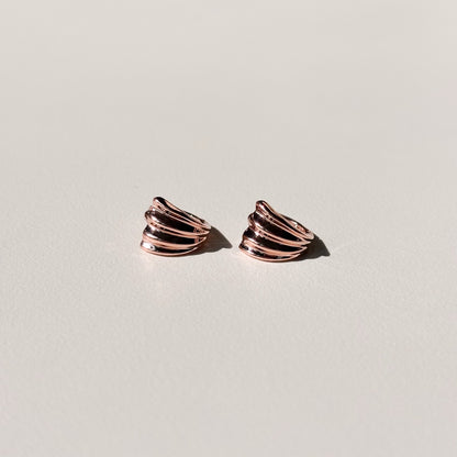 Ribbed Hoop Earrings