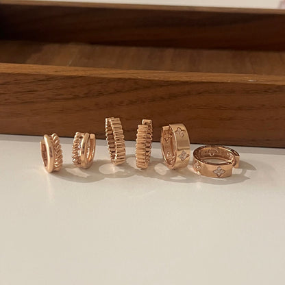 Flower Hoop Earrings