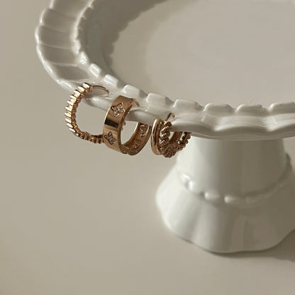 Flower Hoop Earrings