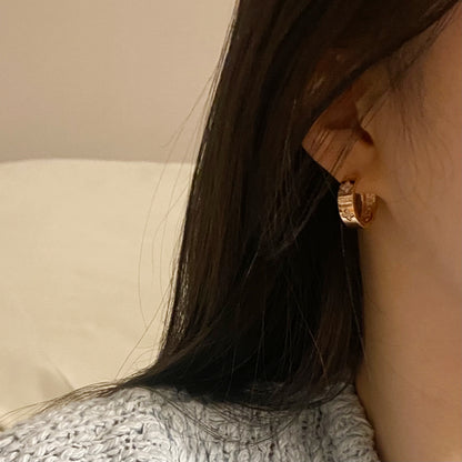 Flower Hoop Earrings