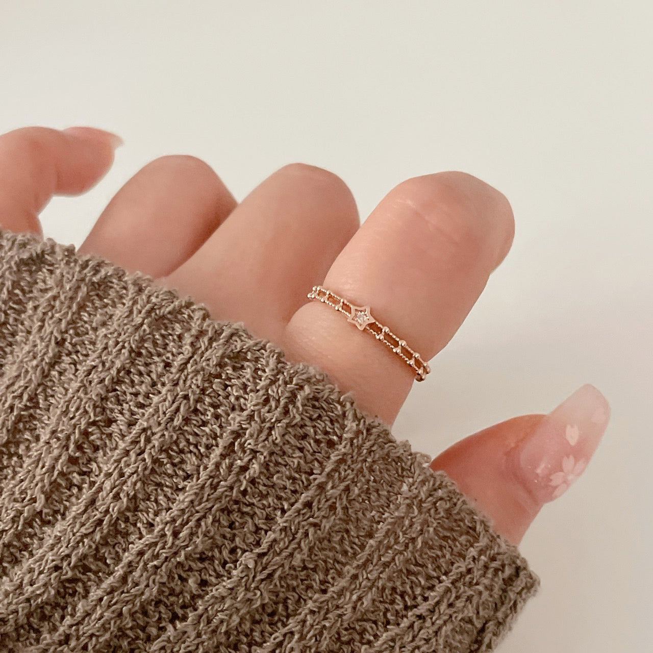Moon and Star Ring