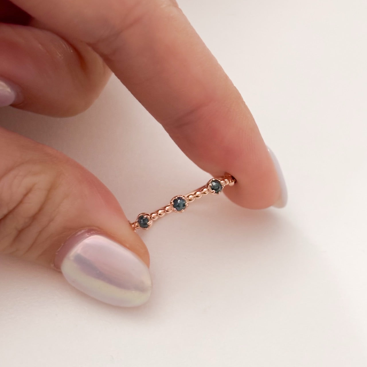 Blue Diamond Ring