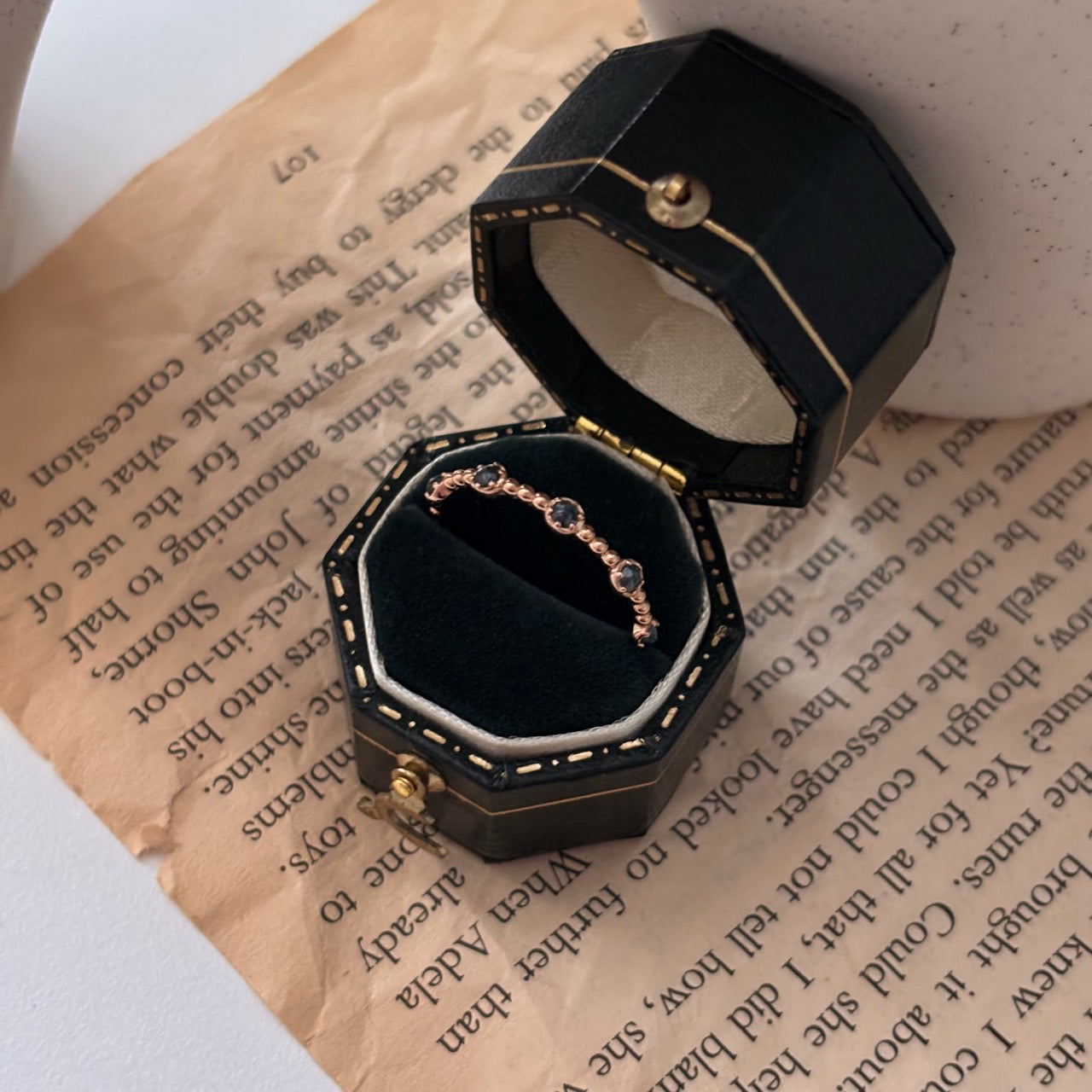 Blue Diamond Ring