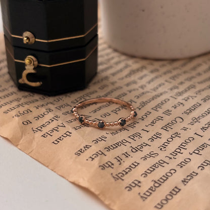 Blue Diamond Ring