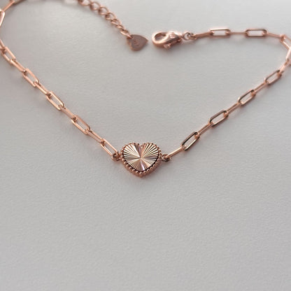 Heart Chain Bracelet