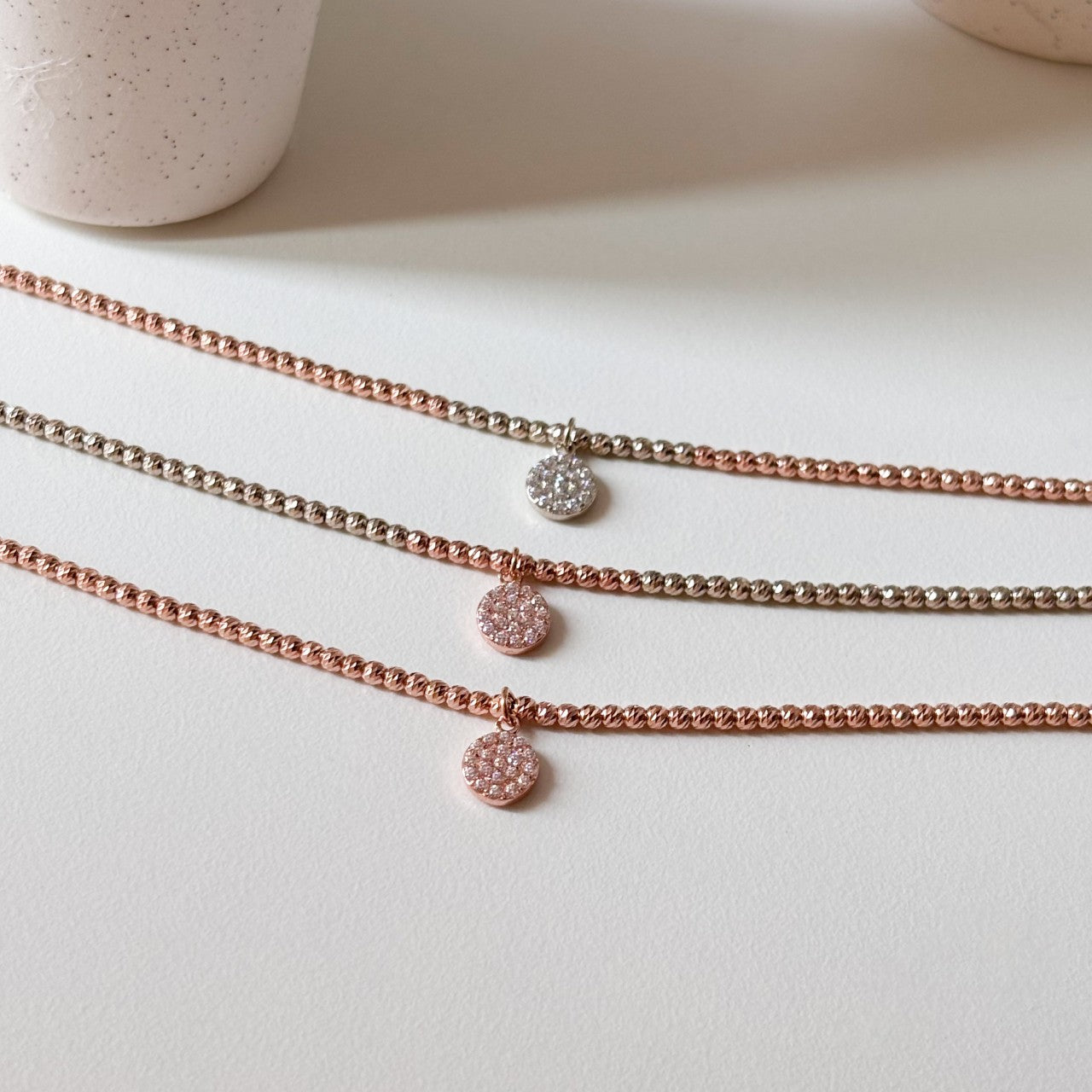 Disc Beaded Bracelet