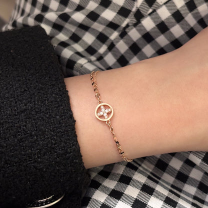 Flower Double Chain Bracelet