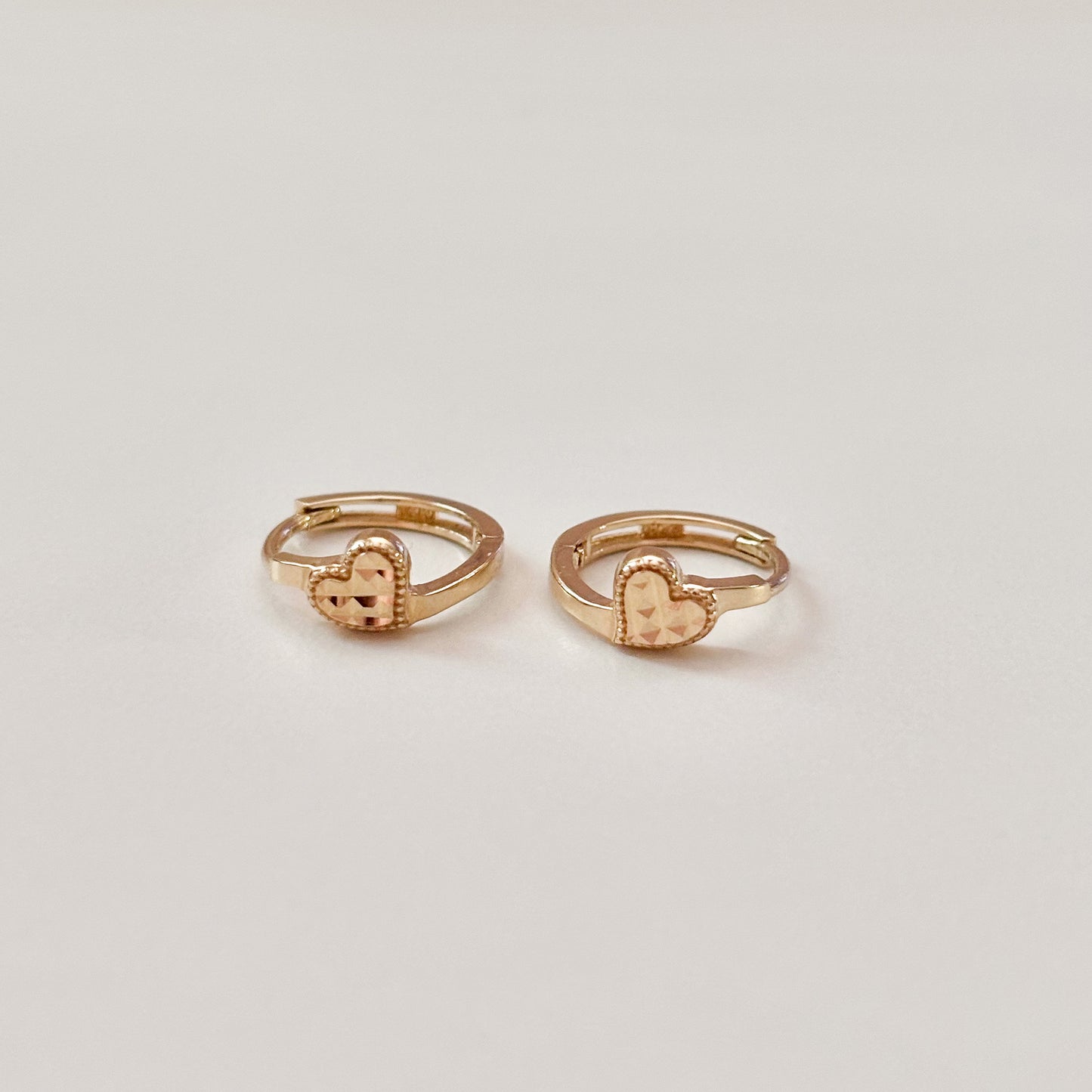 Heart Huggie Earrings