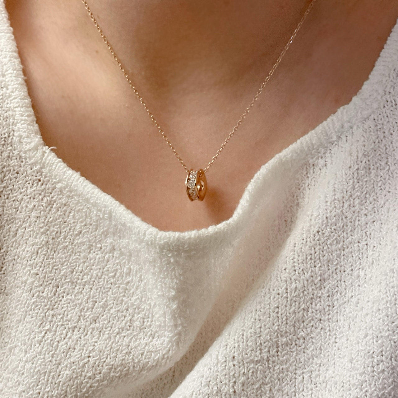 Cushion Square Necklace