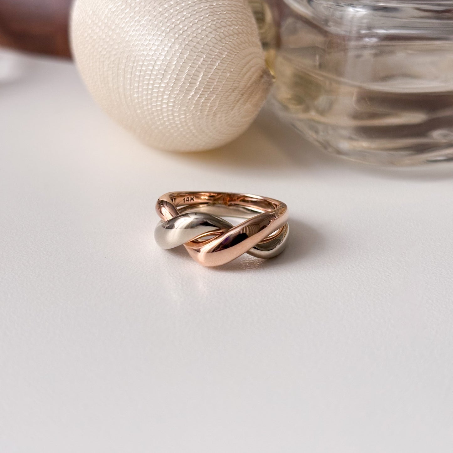 Twist Two Tone Ring