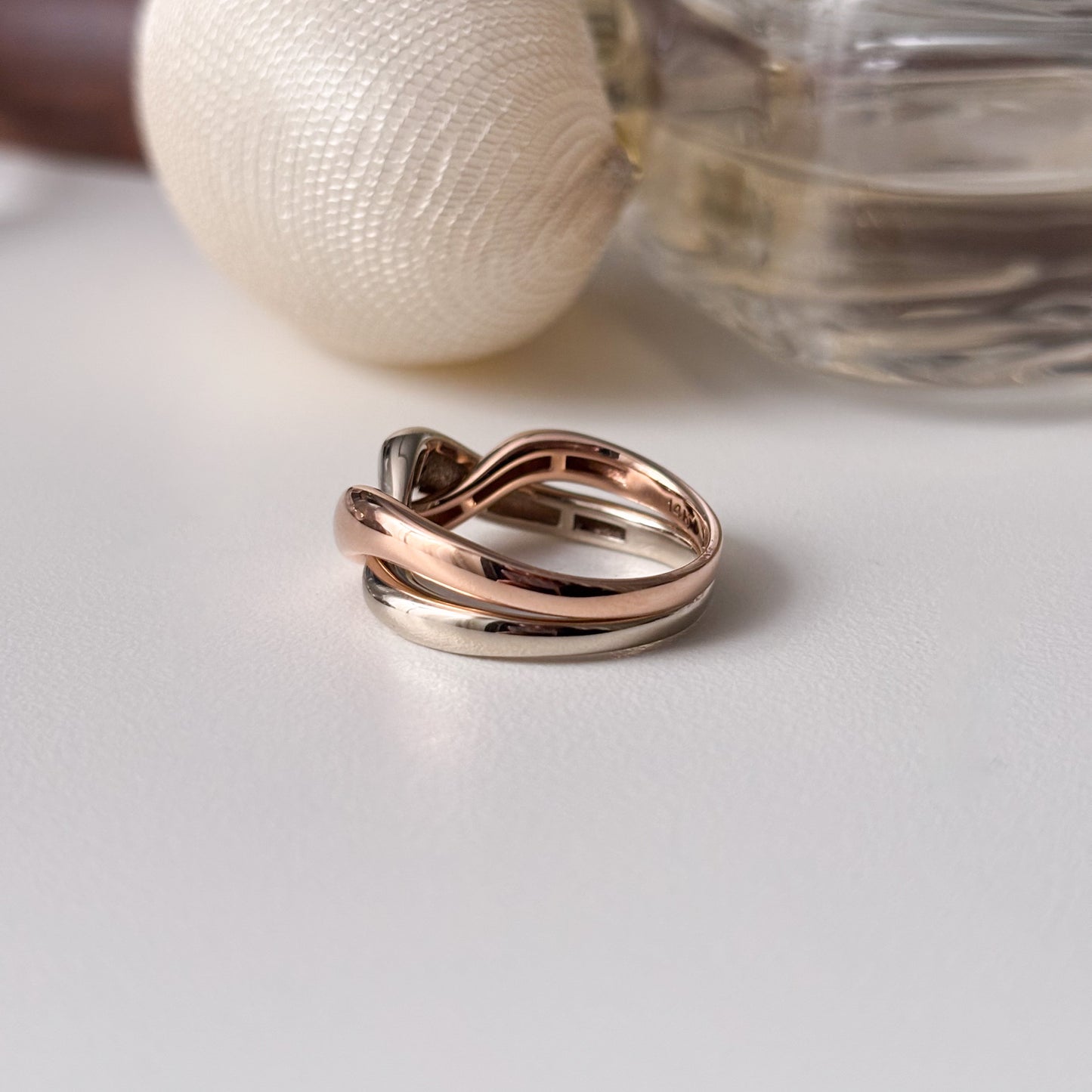 Twist Two Tone Ring