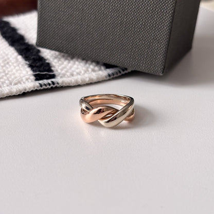 Twist Two Tone Ring
