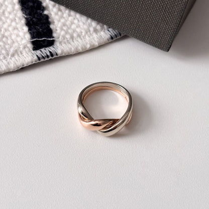 Twist Two Tone Ring