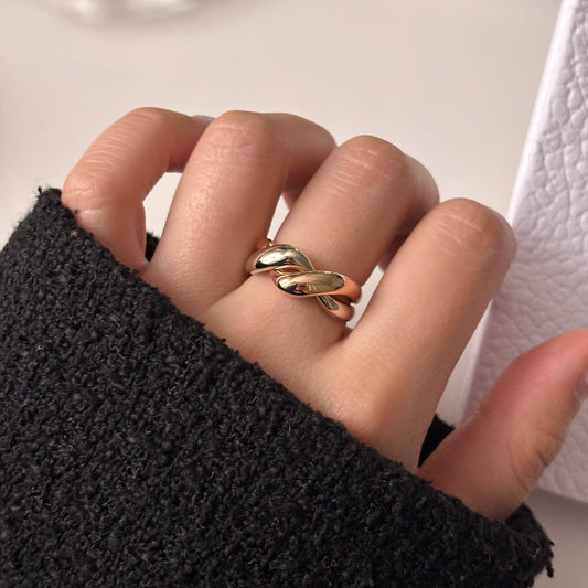Twist Two Tone Ring