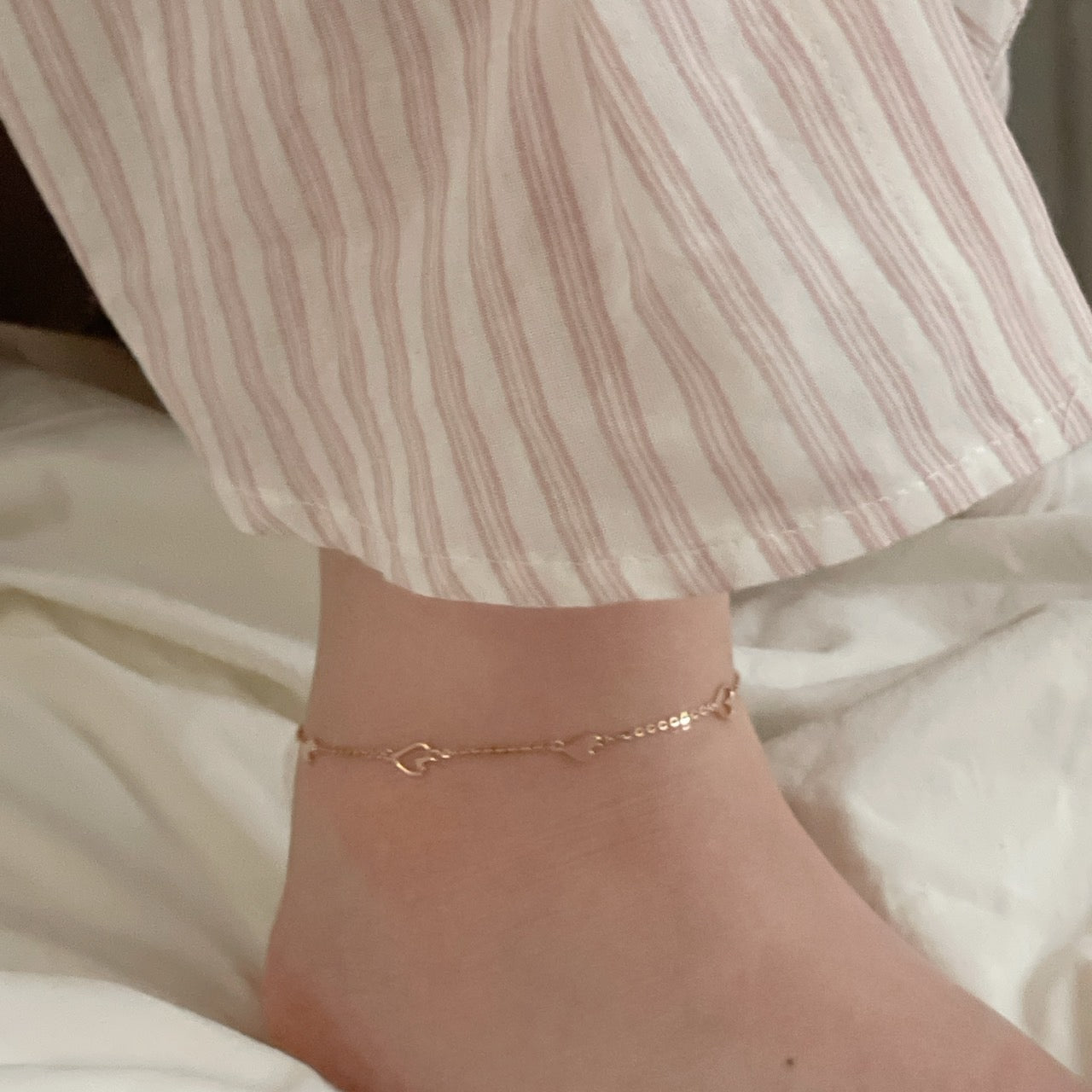 Heart Station Anklet