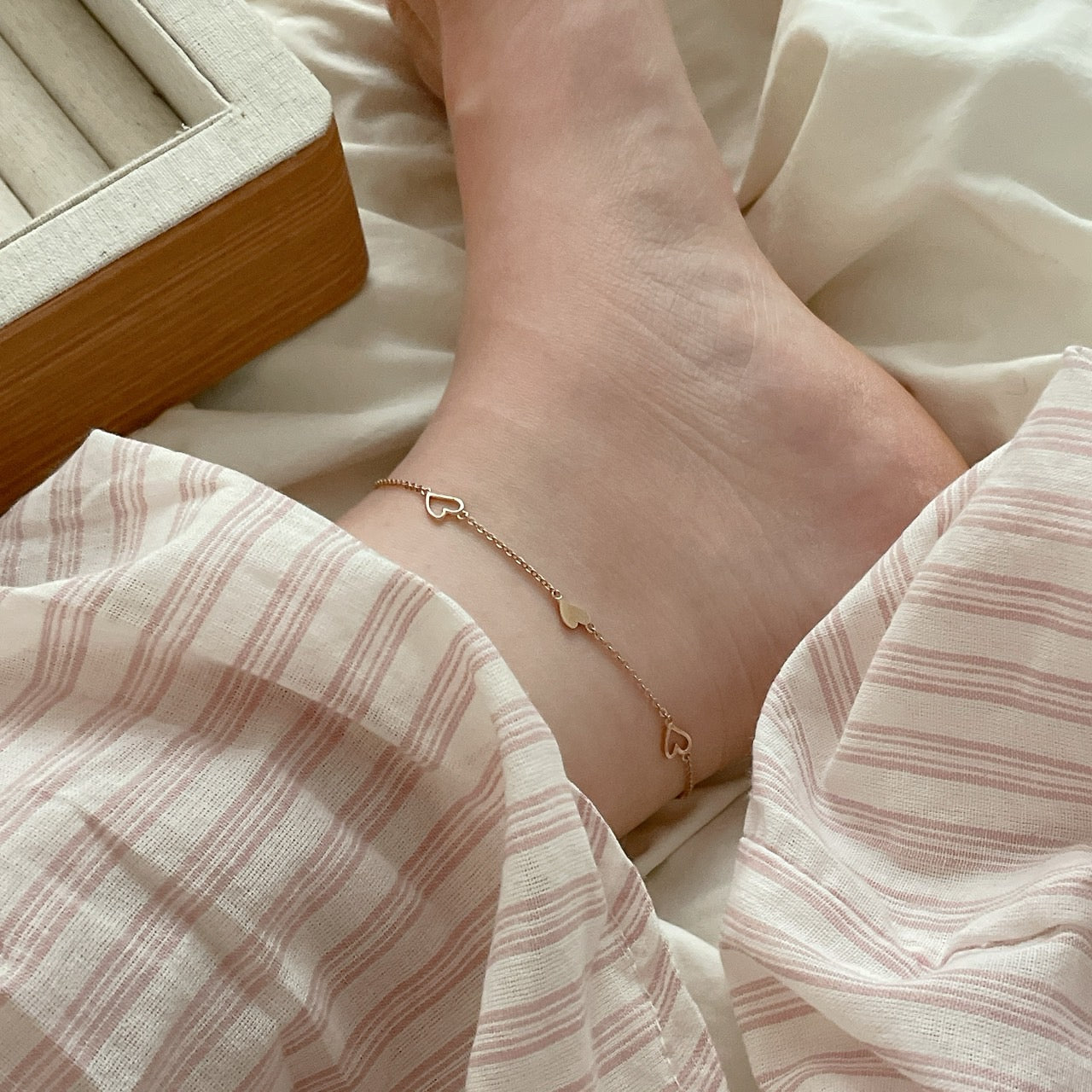 Heart Station Anklet