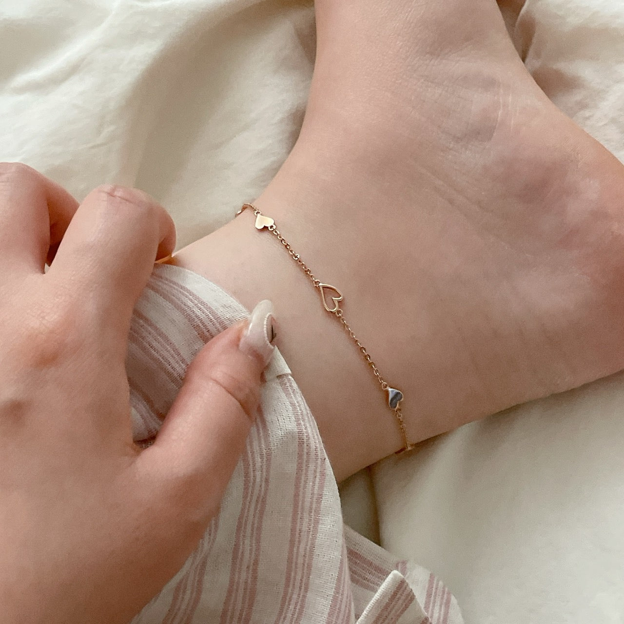 Heart Station Anklet