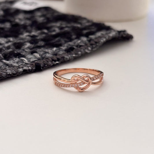 Pretzel Heart Ring
