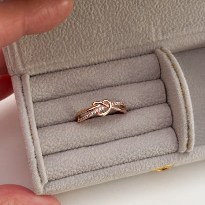 Pretzel Heart Ring