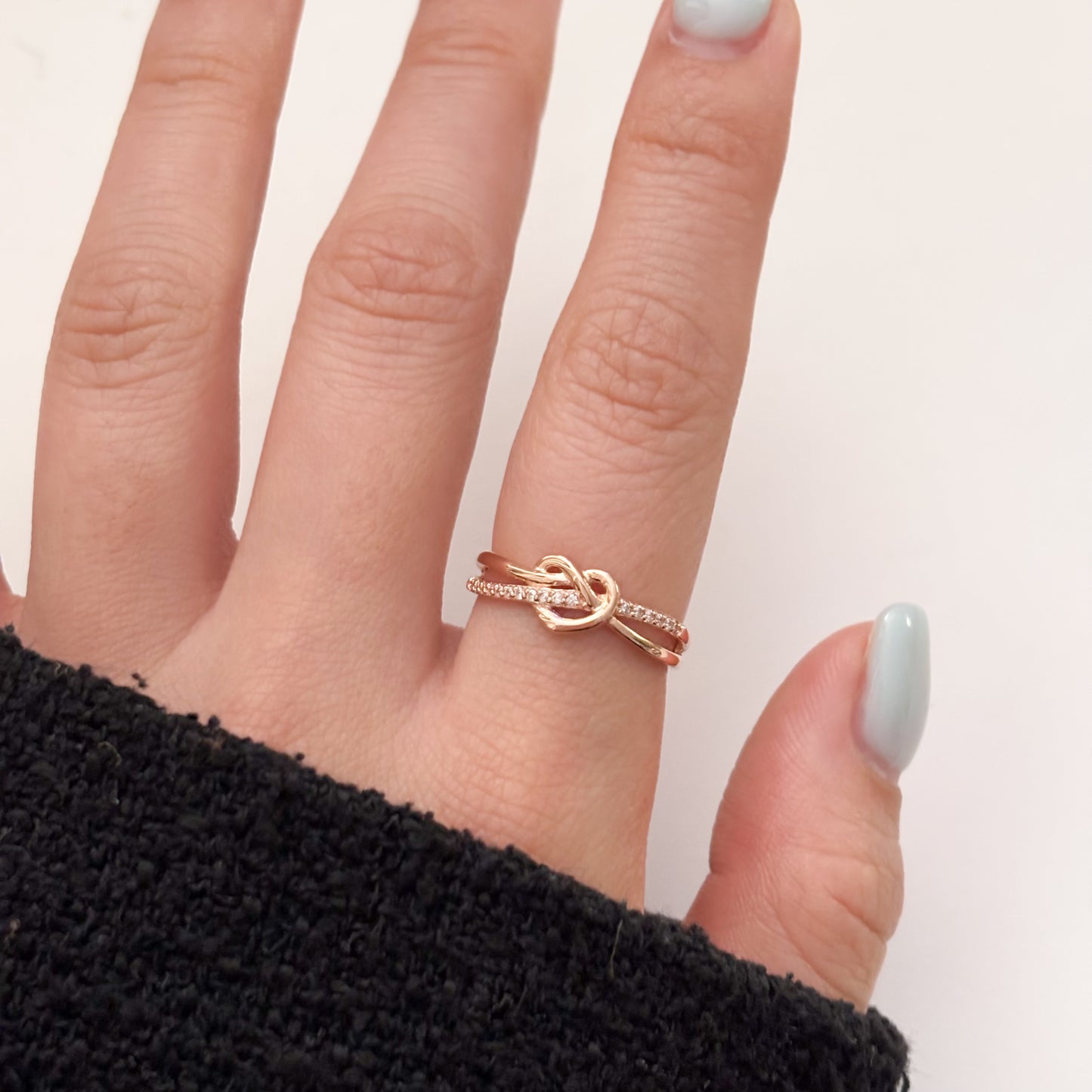 Pretzel Heart Ring