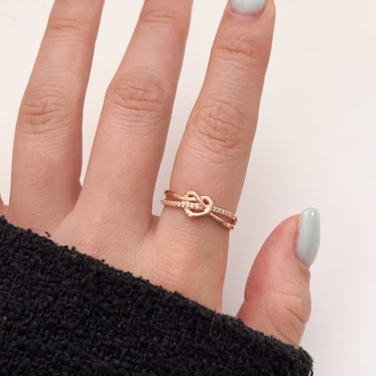 Pretzel Heart Ring