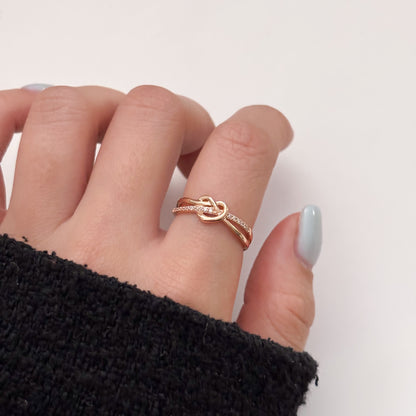 Pretzel Heart Ring