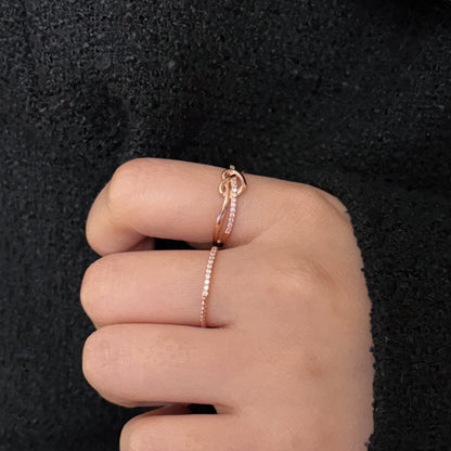 Pretzel Heart Ring