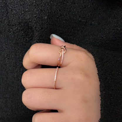 Pretzel Heart Ring