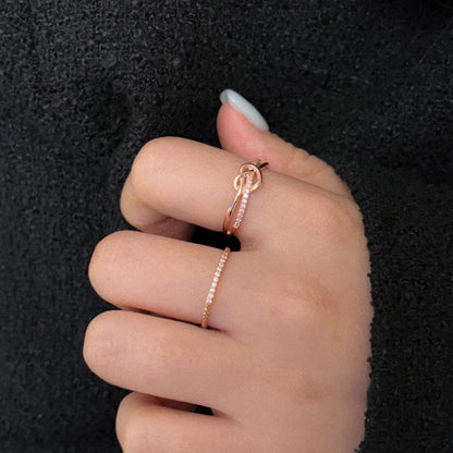 Pretzel Heart Ring