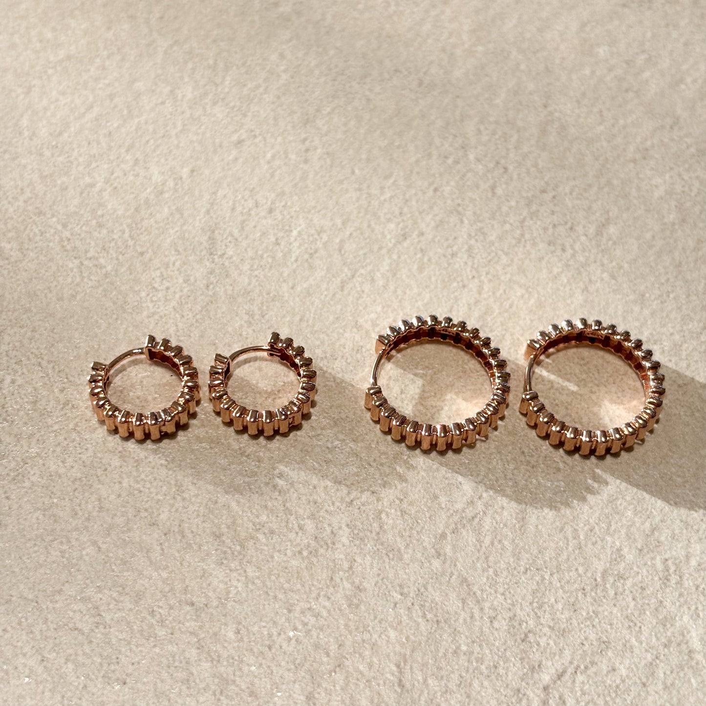 Ribbed Hoop Earrings