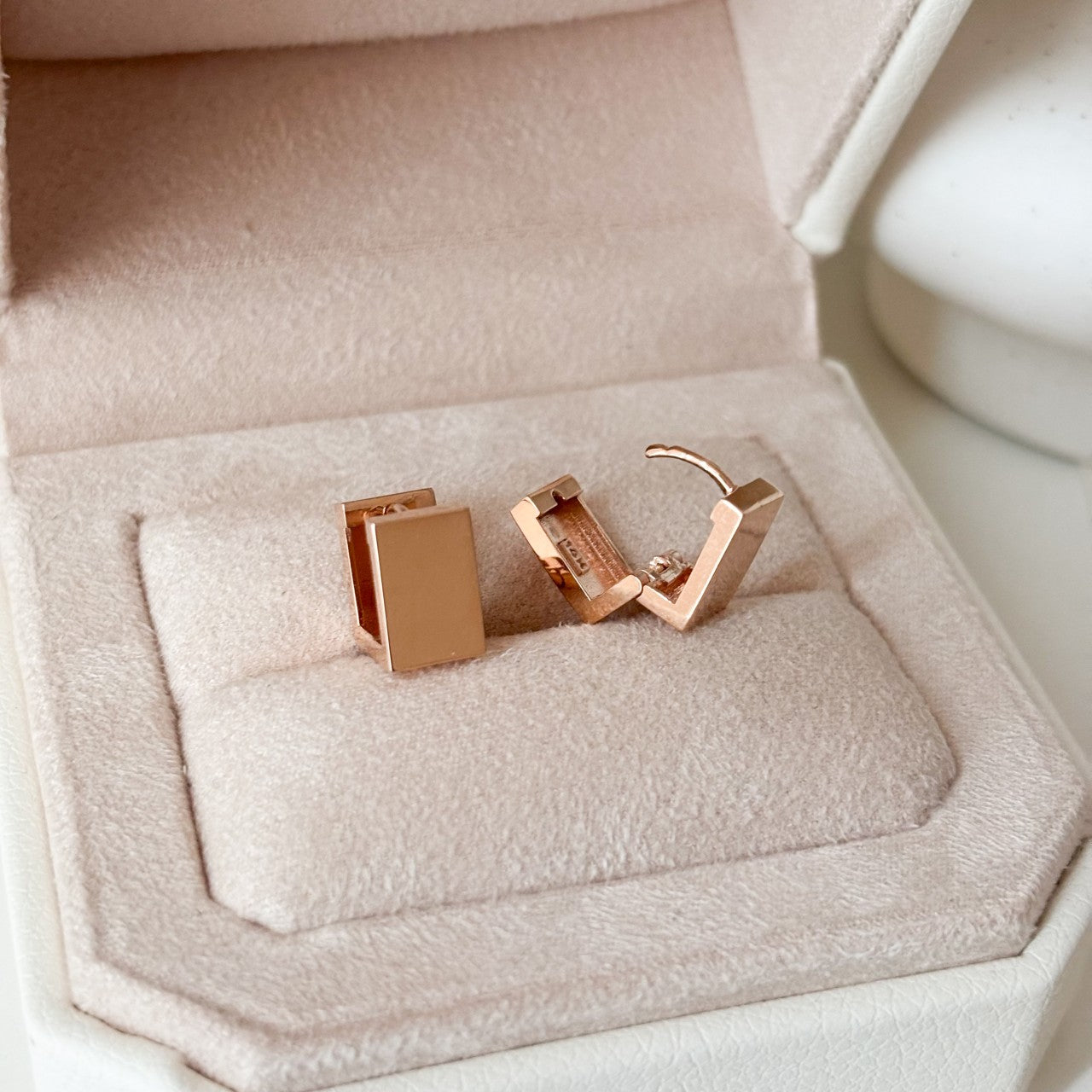 Rectangle Hoop Earrings