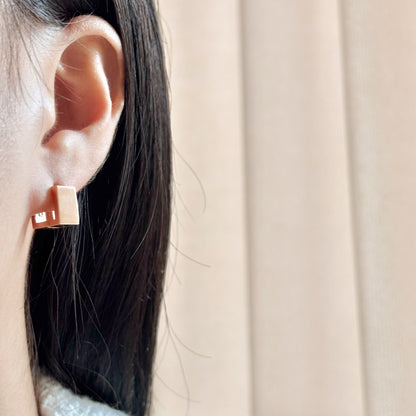 Rectangle Hoop Earrings