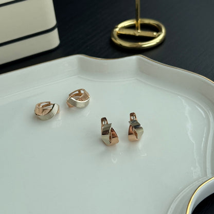 Textured X Earrings