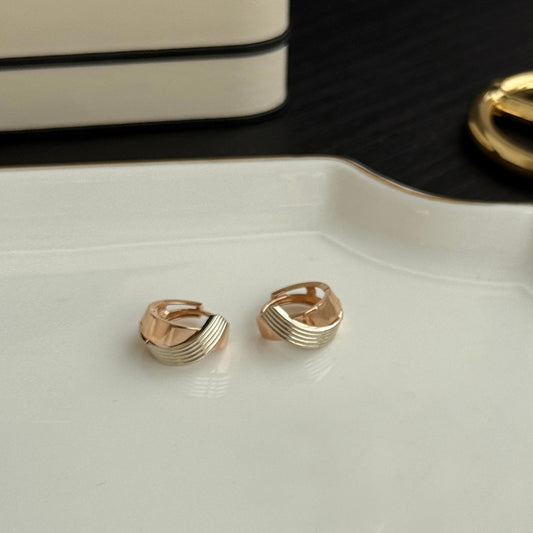 Textured X Earrings