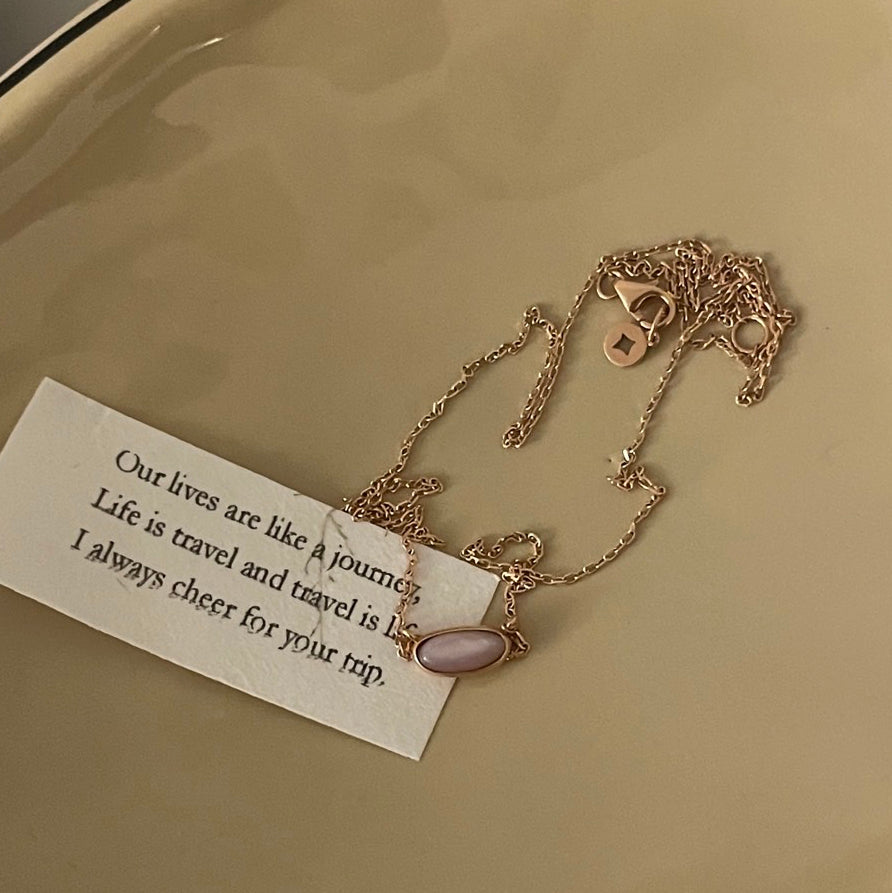 Pink Mother of Pearl Necklace
