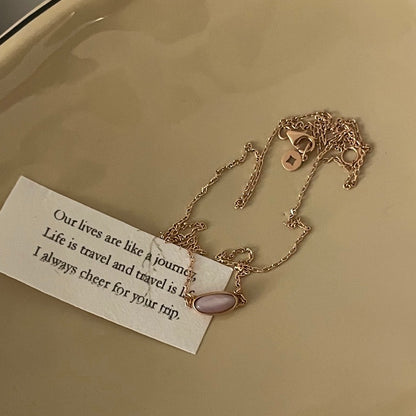 Pink Mother of Pearl Necklace