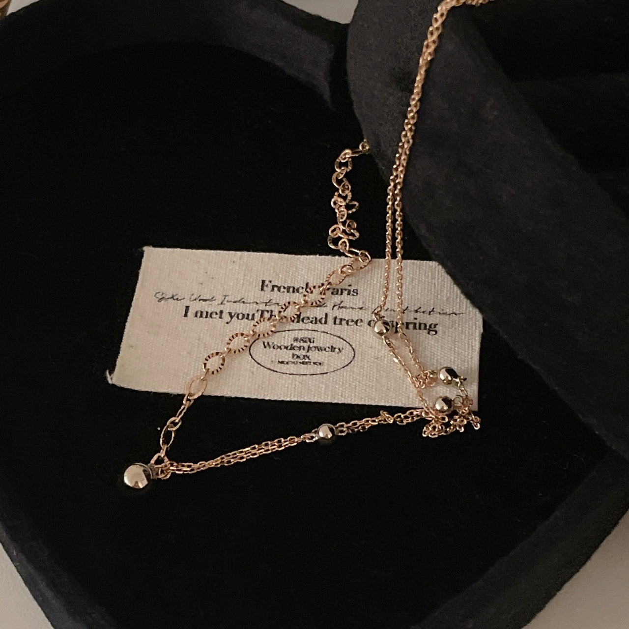 Two Tone Ball Chain Necklace