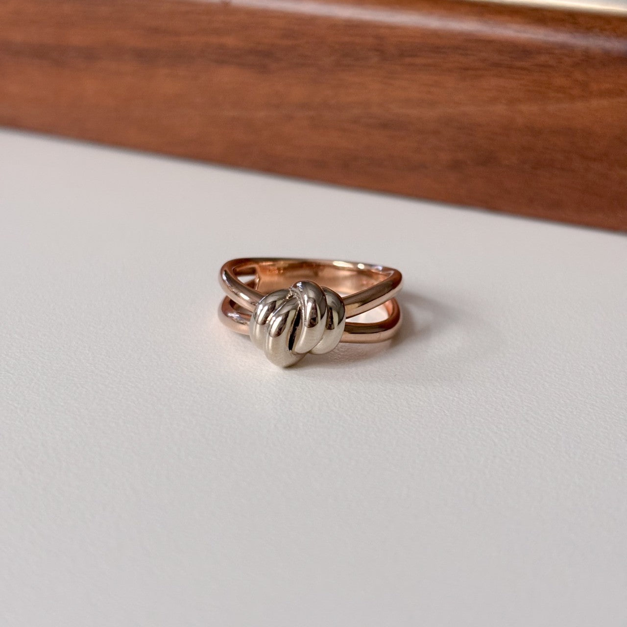 Two Tone Knot Ring