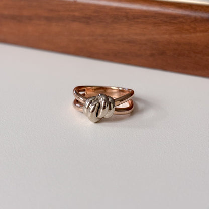Two Tone Knot Ring