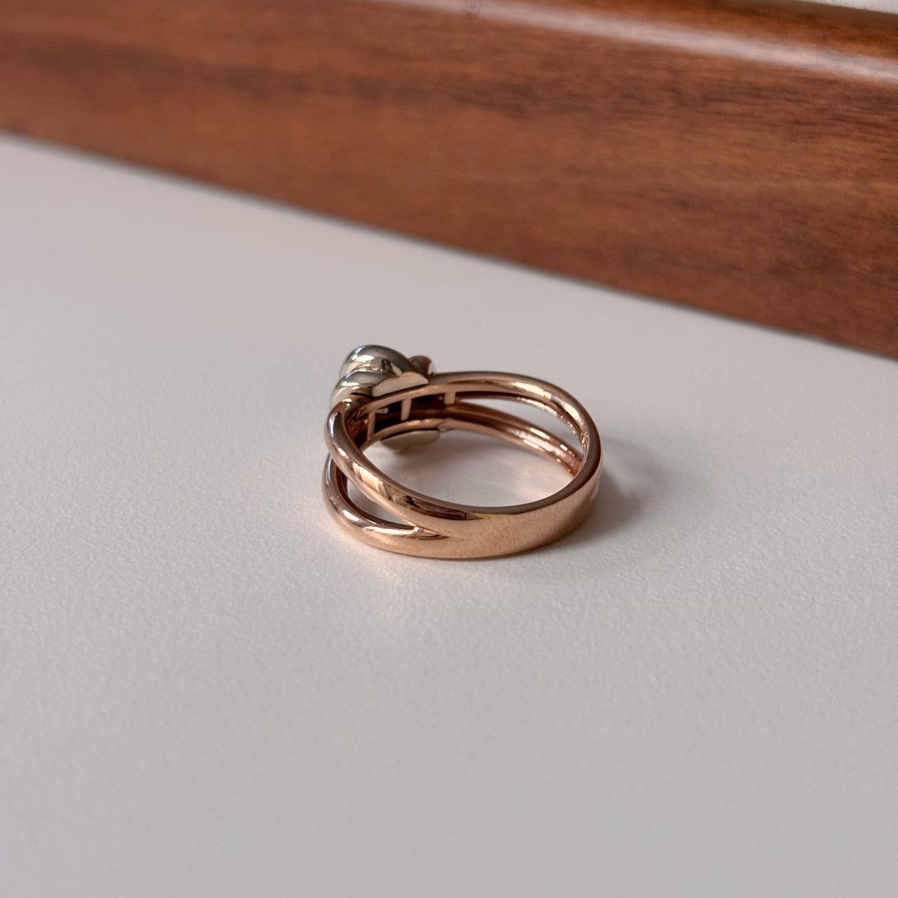 Two Tone Knot Ring