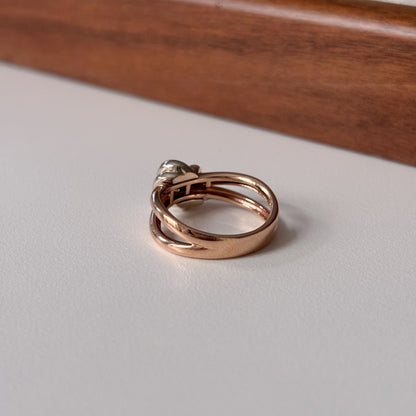 Two Tone Knot Ring