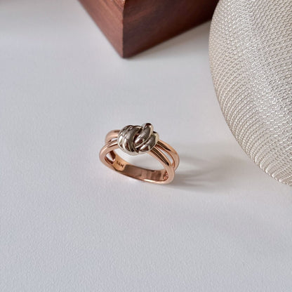 Two Tone Knot Ring