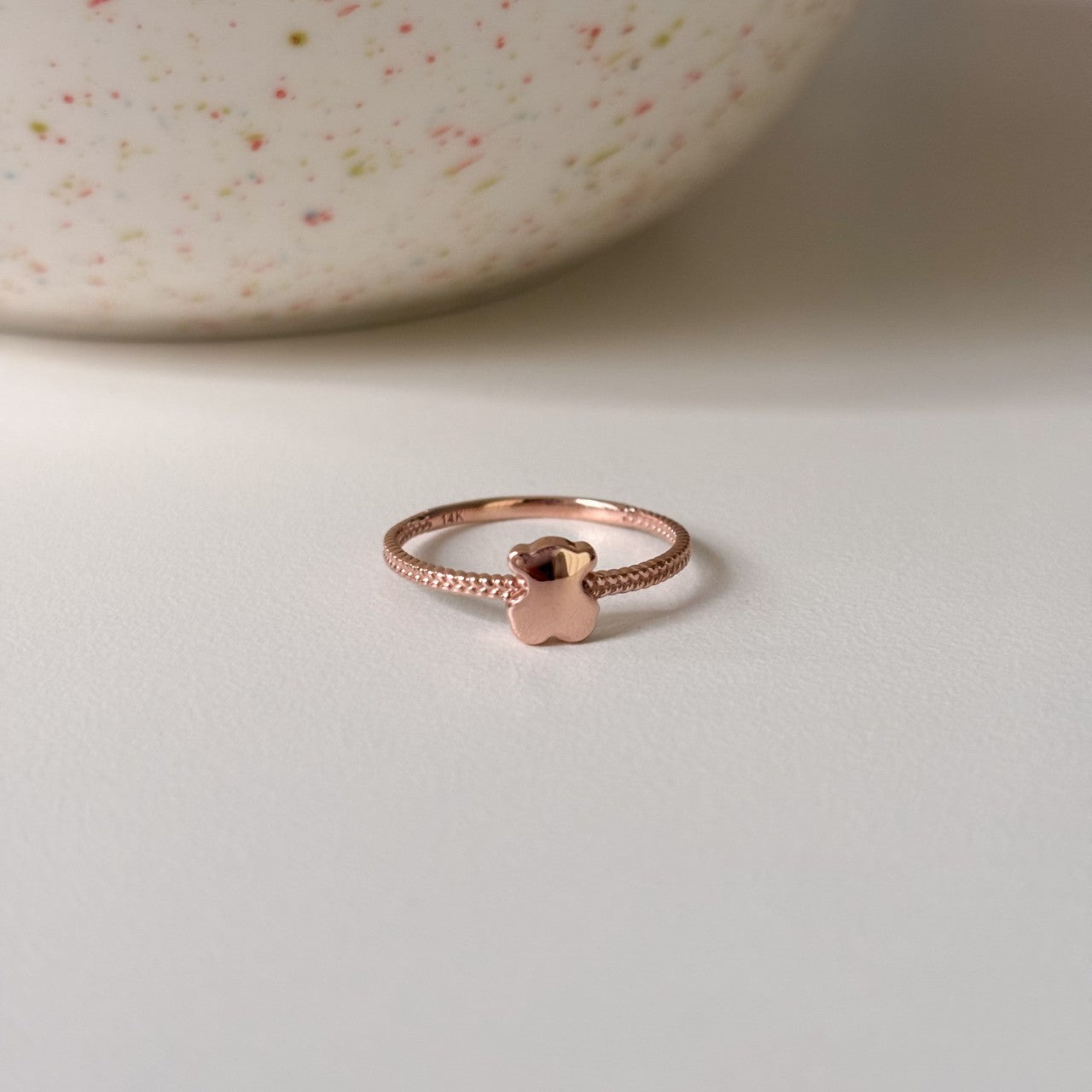 Bear & Heart Ring