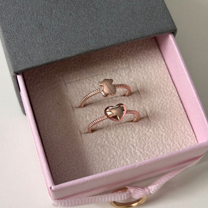 Bear & Heart Ring
