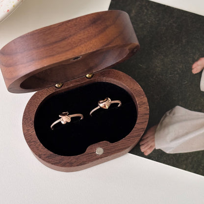 Bear & Heart Ring